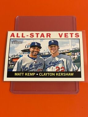 All-Star Vets [C.Kershaw/M.Kemp] #81 2013 Topps Heritage Baseball Trading Card